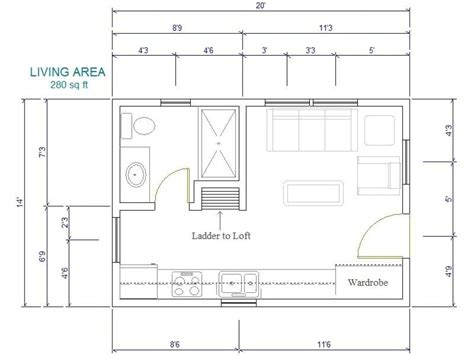 16X20 Cabin Plans