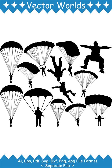 Paratrooper Svg Vector Design Masterbundles