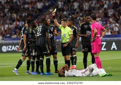 Referee Benoit Bastien Cedric Avinel Yellow Stock Photo