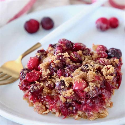 Oatmeal Cranberry Bars Recipe - WhitneyBond.com