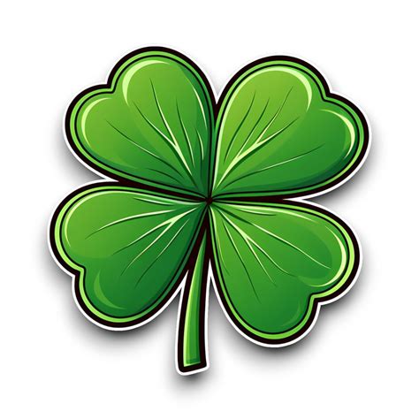 Lucky Four Leaf Clover Irish Vinyl Sticker Decal Car Laptop Scrapbook