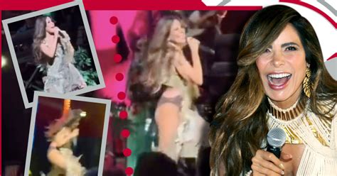 A Gloria Trevi Se Le Cae La Falda En Pleno Escenario Y Ense A Lo Que