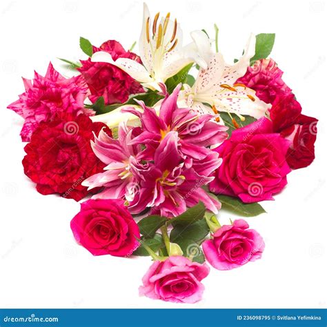 beautiful bouquet  roses  lilies stock image image  bridal