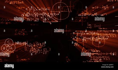 math formulas  blackboard stock photo alamy