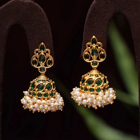 earrings  girls  women shop antique jhumka earrings