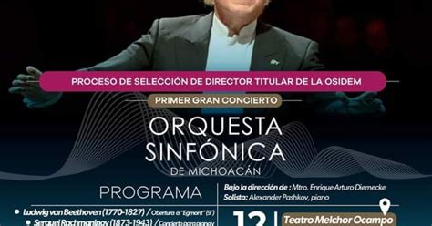 Primer Gran Concierto De La Orquesta Sinf Nica De Michoac N Uitsi