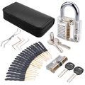 Daniu Pcs Lock Picks Training Tool Transparent Practice Padlock Set