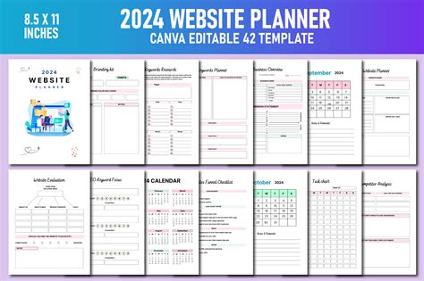 Website Planner Canva Kdp Gr Fico Por Lavlu Creative Zone