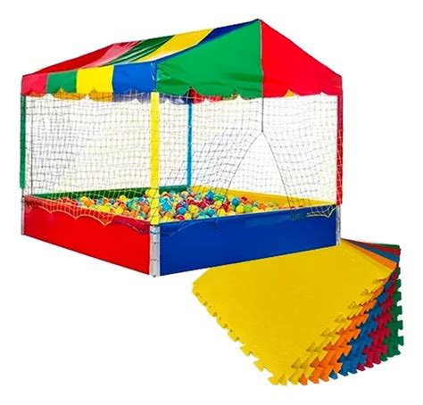Piscina De Bolinha 1 50 X 1 50 - Piscina De Bolinhas Mackplay 1,50 X 1,50 Com 1.500 Bolinhas | Frete grátis