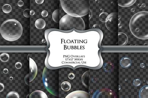 Floating Bubble Overlays Transparent PNG