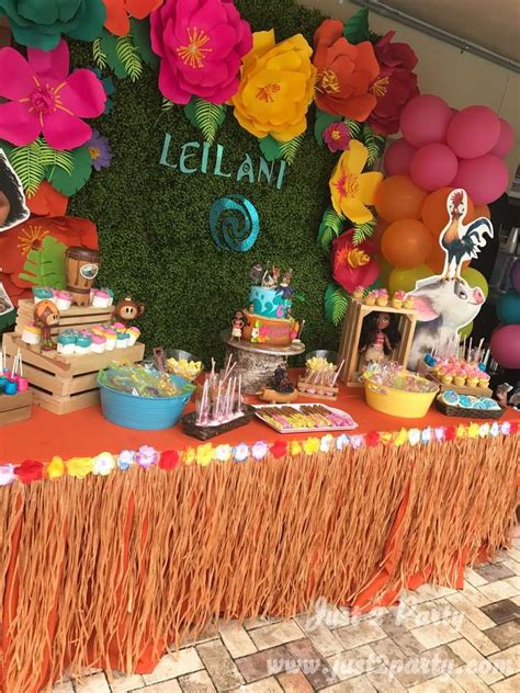 Moana Birthday Party Ideas Photo 9 Of 18 Luau Birthday Party Moana Birthday Moana Birthday