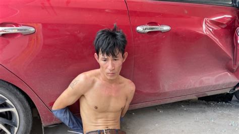 Gay cấn công an truy đuổi đối tượng trộm ôtô manh động