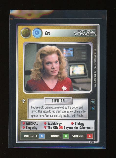 STAR TREK CCG Voyager KES Non Aligned 164R Rare NM Never Played EBay