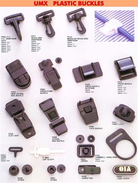 There Are Many Different Types Of Plastic Buckles On This Page All In