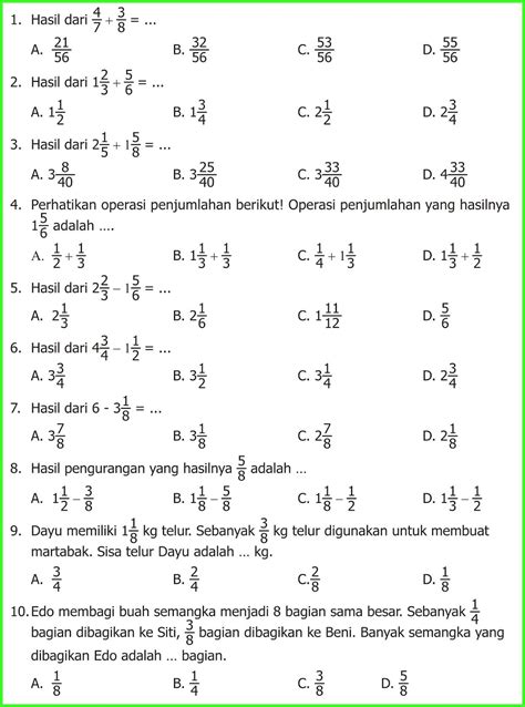 Kunci Jawaban Buku Senang Belajar Matematika Kelas 5 Kurikulum 2013