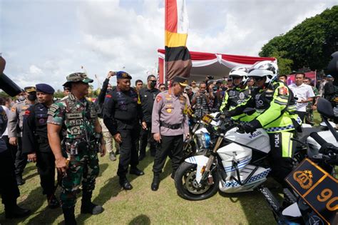 Inginkan KTT G20 Lancar Kapolri Dan Panglima TNI Cek Kesiapan Pasukan