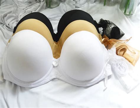 Nude Black White Invisible Clear Back Strapless Bras Sexy Push Up Breasted Bras Multiway