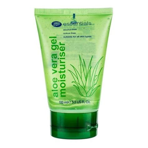 Boots Essentials Aloe Vera Gel Moisturiser 100ml Alcohol Free Natural Gel Gel Moisturizer