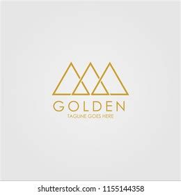 Golden Logo Template Design Stock Vector Royalty Free