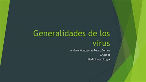 Generalidades De Los Virus Montserrat Gomez UDocz