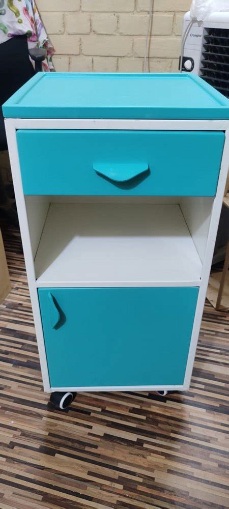 White Mild Steel Deluxe Bedside Locker Size 16l X 16 W X 36 H In