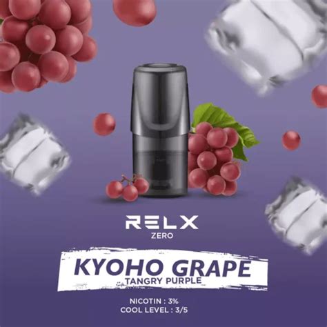 Relx Classic Pod น้ำยากลิ่นองุ่นเคียวโฮ Tangry Purple Nic 3 หนึ่ง