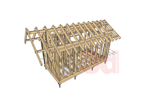 Проект каркасной бытовки 6х3м. — Каркас Инфо 3D