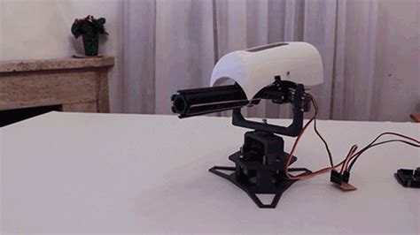 Adorable Automated Turret Launches Rubber Bands Make Diy Security