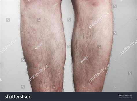 Nude Mans Legs Isolated On White Stock Photo Edit Now