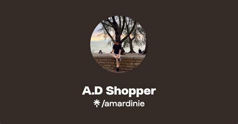 A D Shopper Instagram Facebook TikTok Linktree