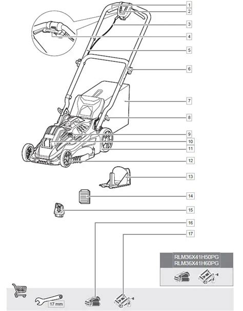 RYOBI RLM36X41H60PG Cordless Lawnmower Instruction Manual