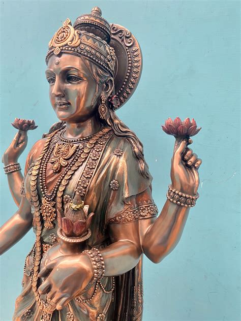 Large Lakshmi Statue 26inches Lakshmi Statue Big Bronze Lakshmi