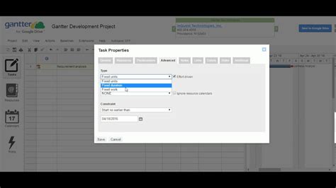 Gantter Project Scheduling Software Session Tasks Component In