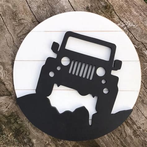 Décor De Jeep Signe De Jeep Panneau De Bois Grill Jeep Etsy Image