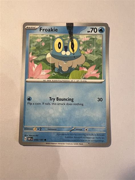 Pok Mon Tcg Froakie Sv Obsidian Flames Super Rare Cigar Ink