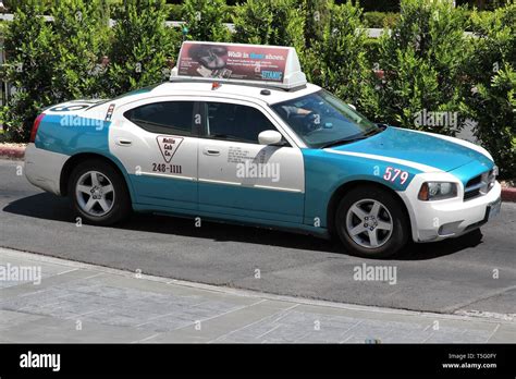 LAS VEGAS, USA - APRIL 14, 2014: Taxi cab in Las Vegas, Nevada. Nevada ...