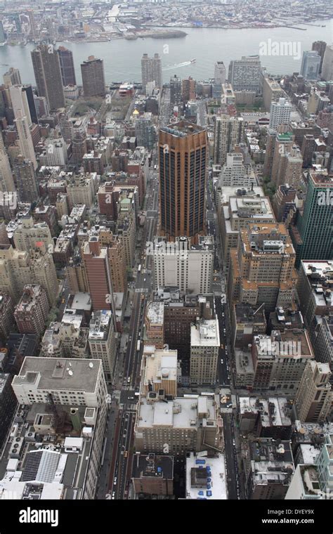 View Across New York City From The Empire State Building In Manhatten