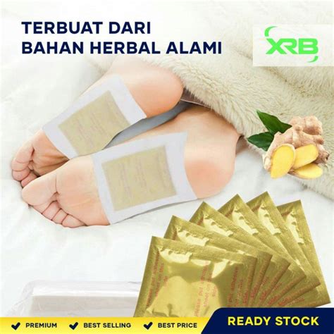 Koyo Kaki Kinoki Gold Detox Foot Patch Pads Koyo Penyerap Racun Alat