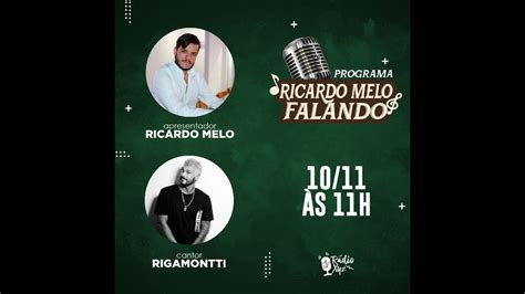 Rigamontti Cantor E Compositor Podcast Ricardo Melo Falando Youtube