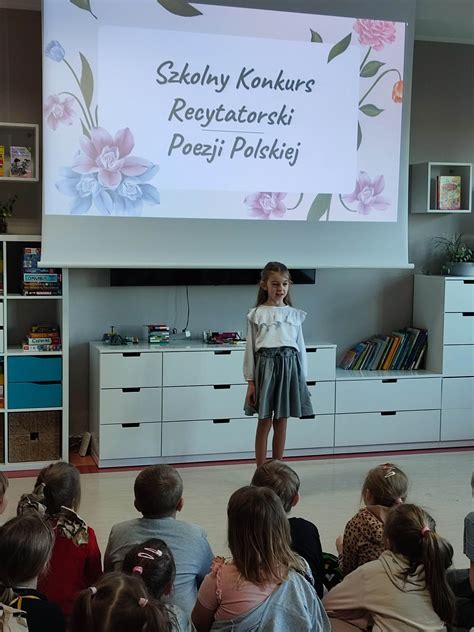 Szkolny Konkurs Recytatorski Poezji Polskiej Klas I Iii Witamy Na