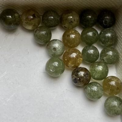 Grenat Vert Perle Naturelle Bracelet Chemin De Vie Lithoth Rapie Pierre