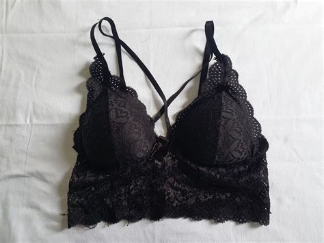 Top Preto De Renda Nunca Usado Lingerie Feminina Usado 69283660 Enjoei