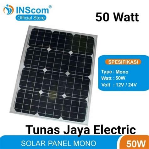 Jual Solar Panel Panel Surya Solar Cell 50Wp Mono Inscom Star