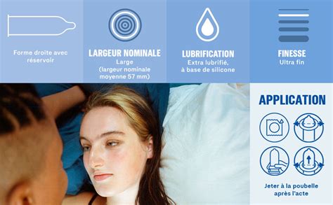 Durex NUDE XL 8 Préservatifs Homme Fins et Extra Larges Largeur nominale 60mm Amazon fr