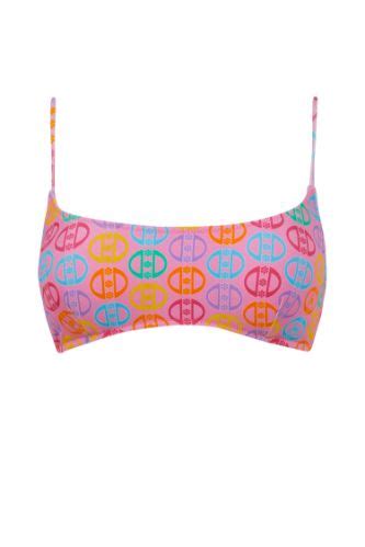 Pembe Kadın Declara x DeFacto Desenli Bikini Üstü DeFacto