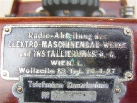 J226-2 Radio Elektro-Maschinenbau, Wien, build 1924 ?, 3 pictures ...