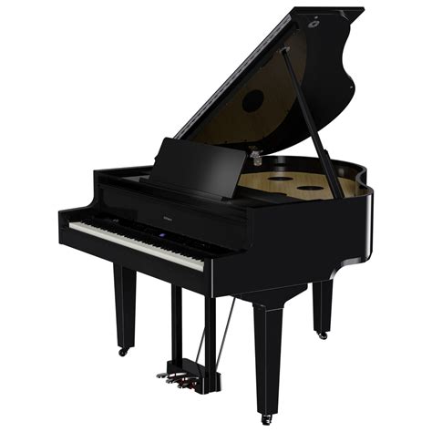 Roland Gp M Digital Grand Piano With Moving Keys Polished Ebony