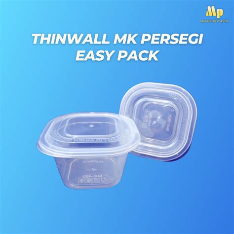 Jual Thinwall MK Persegi Easy Pack 25 Pcs Shopee Indonesia