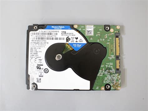 累計使用時間596H Western Digital WD20SPZX 大容量HDD2TB SATA 2.5インチ 5400rpm 7mm ...
