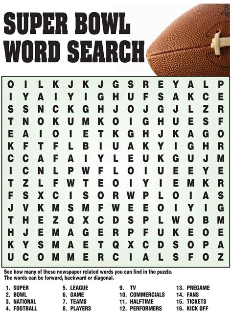 sport wordsearch